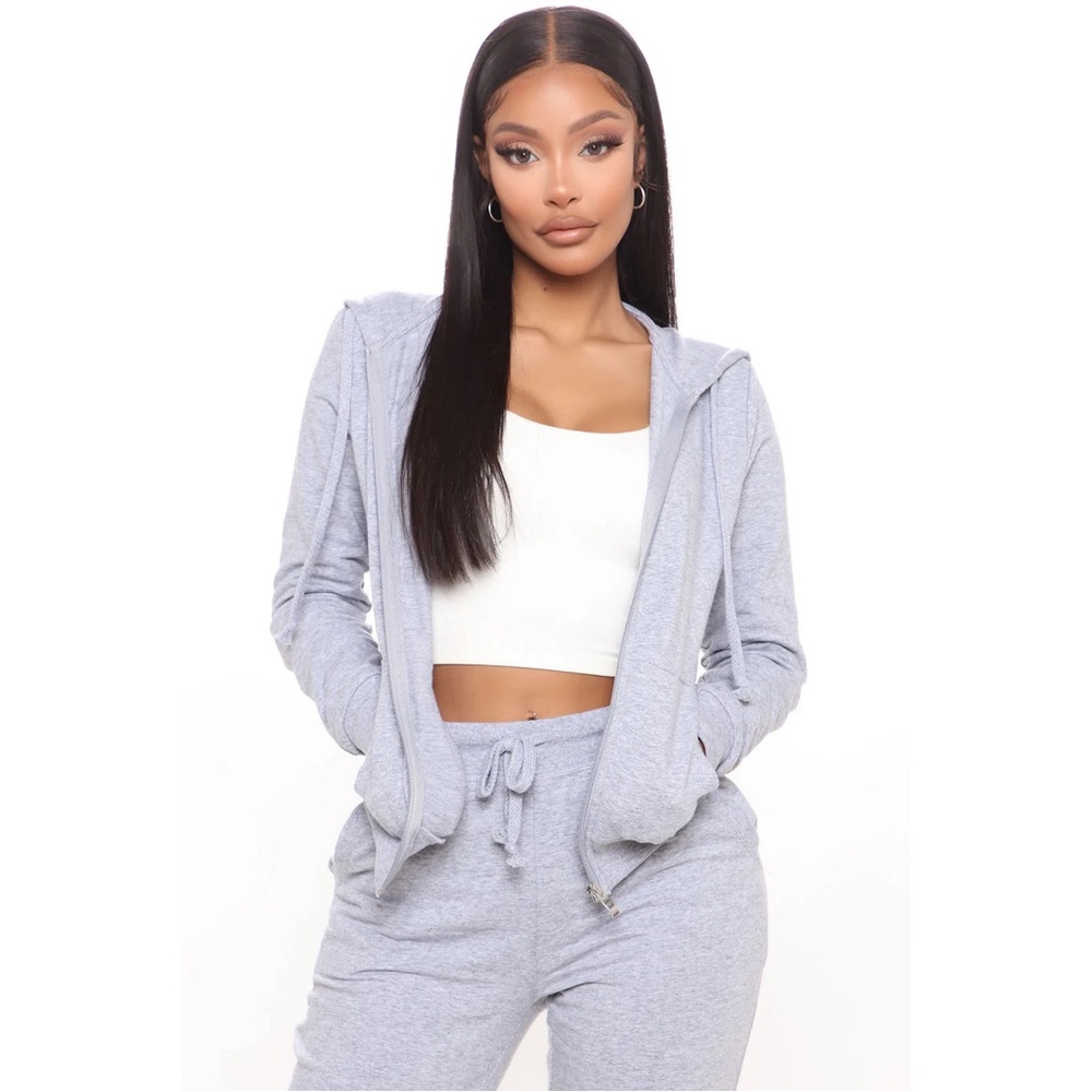 Fashion Nova Zip Up Hoodie Jacket